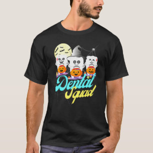 Camiseta Dentista de Dentista de Halloween Dental Squad Den