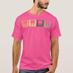 Camiseta Dentista de medicina dentária retrô dentária Denti