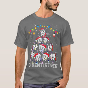 Camiseta Dentista de Natal Dentista Engraçado Dental de Nat