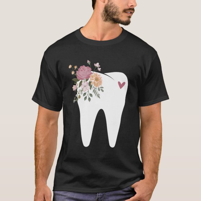 Camiseta Dentista Dental Assistant Fluxo Dentário Oral Higi (Frente)