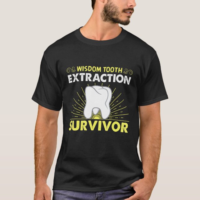 Camiseta Dentista Dental Assistente de Extração dentária Sa (Frente)