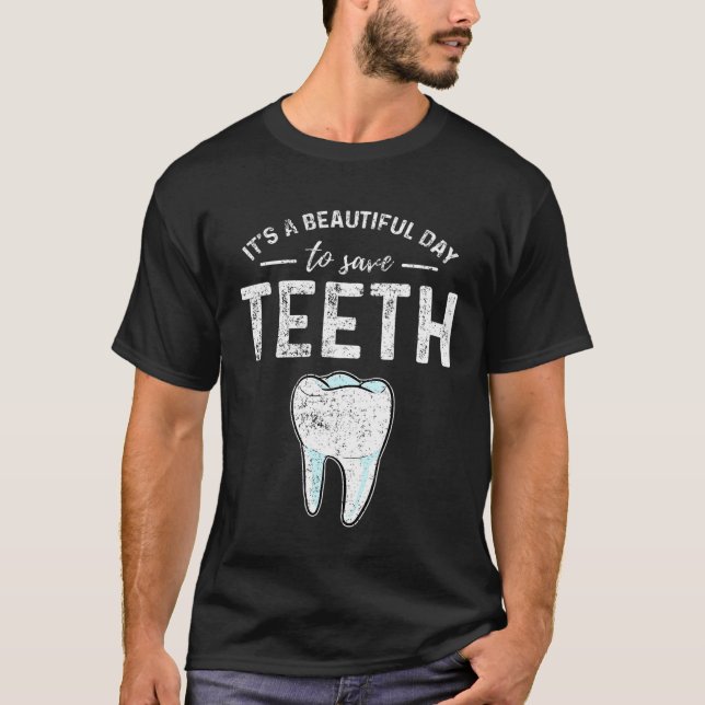 Camiseta Dentista Dental Hygienist Tooth Vintage (Frente)