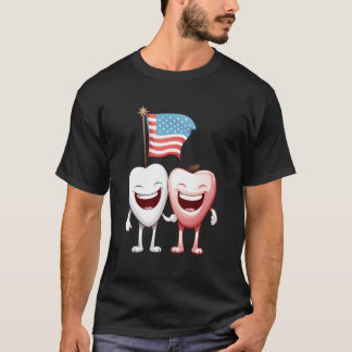 Camiseta Dentista dentária engraçada Dentista dentária Esqu