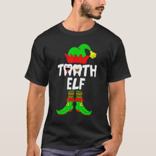 Camiseta Dentista Dentista Dentista Dentária Dente Elf Chri