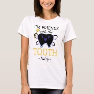 Camiseta Dentista Dentista Fada Dentária Pediatria