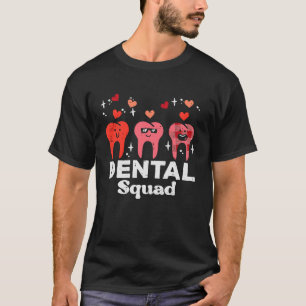 Camiseta Dentista dos dentes dos dentes da banda dentária d