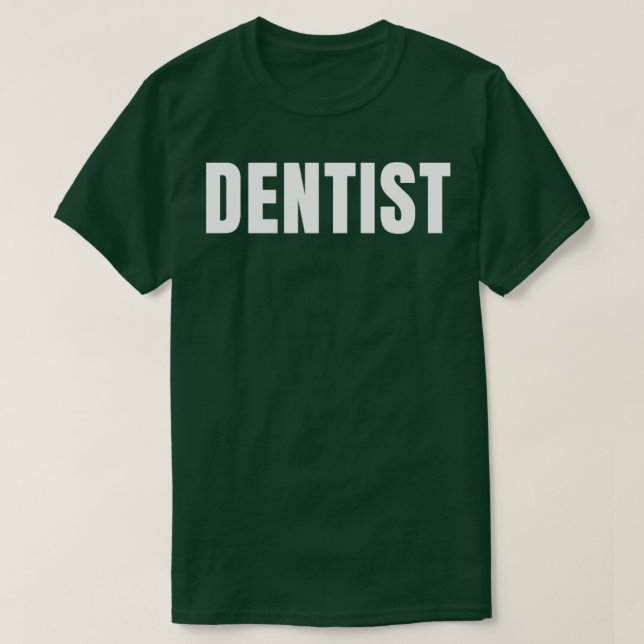 Camiseta Dentista Engraçado Profissão De Título De Aniversá (Frente do Design)