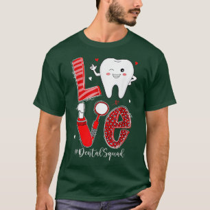 Camiseta Dentista Higienista V da Dental Squad Leopard Love