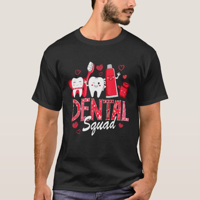 Camiseta Dentista Namorados Feliz Dentista Assistente de Es (Frente)