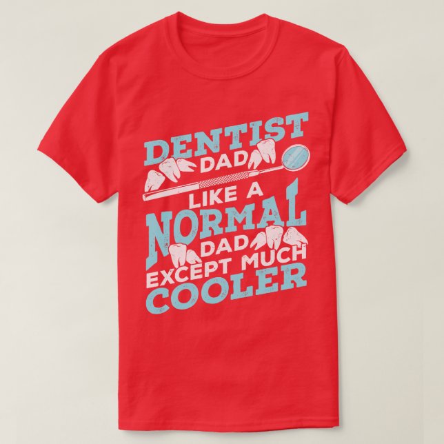 Camiseta Dentista Pai Cirurgião Dental Padre Gift (Frente do Design)