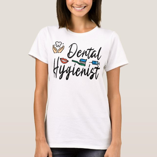 Camiseta Dentista Presente Higienista Dental (Frente)