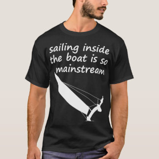 Camiseta Dentro à vela O barco catamaran trapeze
