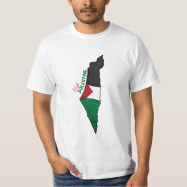 Camiseta Dentro da Palestina no mapa, Visite a Palestina