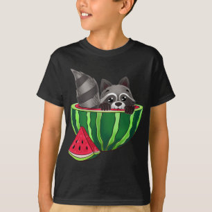 Camiseta Dentro de Funny Racoon de A Melancia Illustra