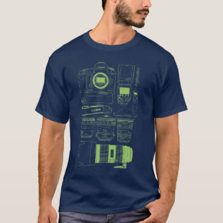 Camiseta Dentro de meu saco da câmera de Canon