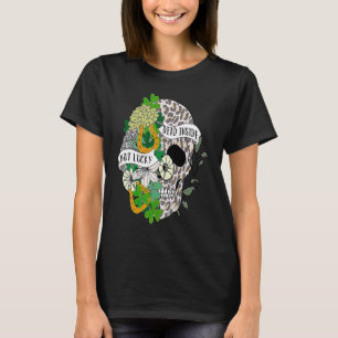 Camiseta Dentro de Morto de Caveira Leopardo, Mas Sorte