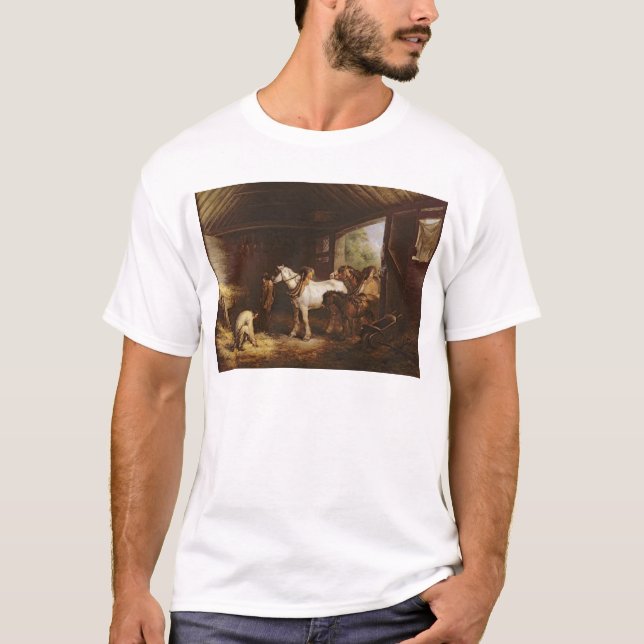 Camiseta Dentro de um estábulo (Frente)