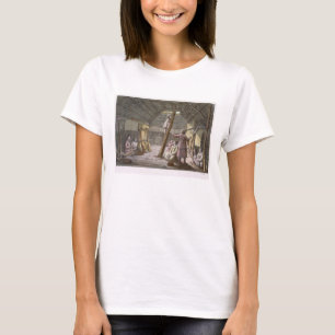 Camiseta Dentro de uma casa em Alaska (gravura da cor)