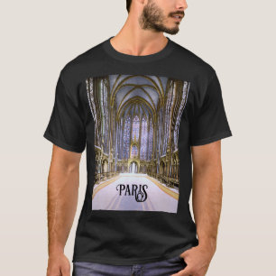 Camiseta Dentro do Sainte-Chapelle em Paris (1900)