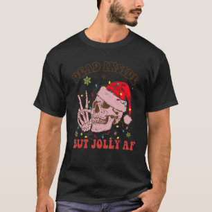 Camiseta Dentro Groovy, Mas o Natal do Skeleton do Jolly Af
