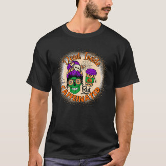 Camiseta Dentro morto Mas Cafeinado Mama Mamãe Skull Ha