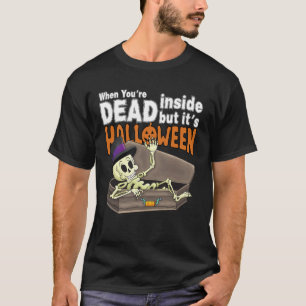 Camiseta Dentro morto Mas é do Dia das Bruxas
