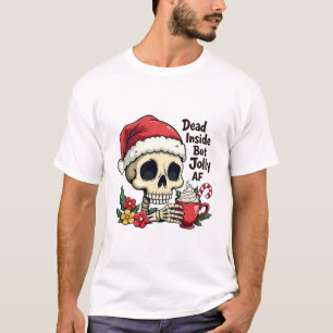 Camiseta Dentro morto mas Jolly AF Hot Cacoa Latte Skul