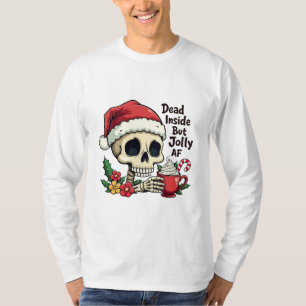 Camiseta Dentro morto mas Jolly AF Hot Cacoa Latte Skul