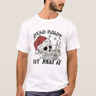 Camiseta Dentro morto Mas Jolly Aff, Feliz Natal.