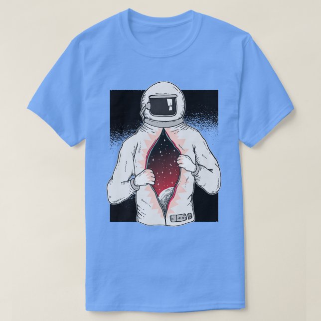 Camiseta Dentro Mundial Do Meu Astronauta Astral Design Cós (Frente do Design)