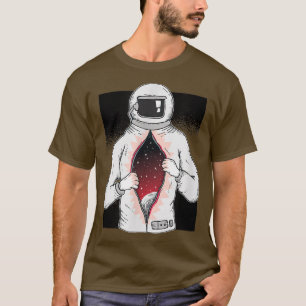 Camiseta Dentro mundial do meu astronauta - Design cósmico 