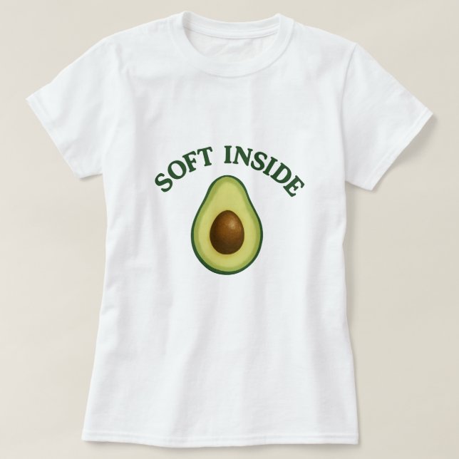 Camiseta Dentro suave (Frente do Design)