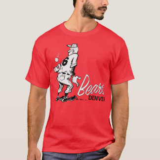 Camiseta Denver Bears Minor League Baseball em 1962