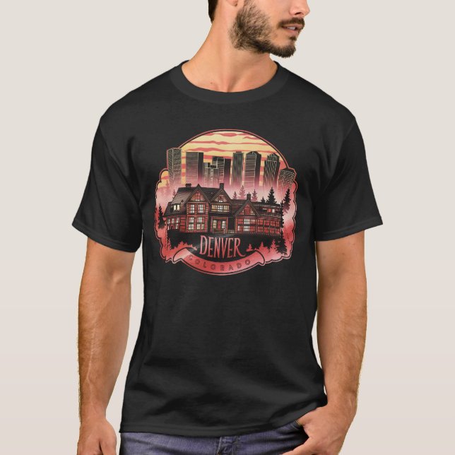 Camiseta Denver City Colorado EUA (Frente)