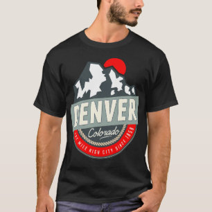 Camiseta Denver Colorado Cidade do Milhão de Alturas Montan