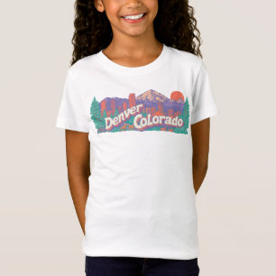 Camiseta Denver Colorado Cidade Montanhosa Gráfica