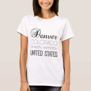 Camiseta Denver, Colorado, Estados Unidos elegante