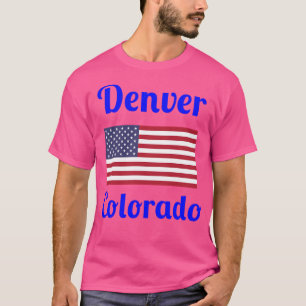 Camiseta Denver Colorado - Impressões Na moda ativos