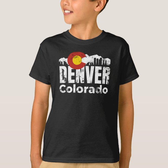Camiseta Denver Colorado Mountain T-Shirt (Frente)
