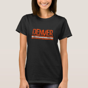 Camiseta Denver Colorado Retrô Antigo Desgastado Lembrança