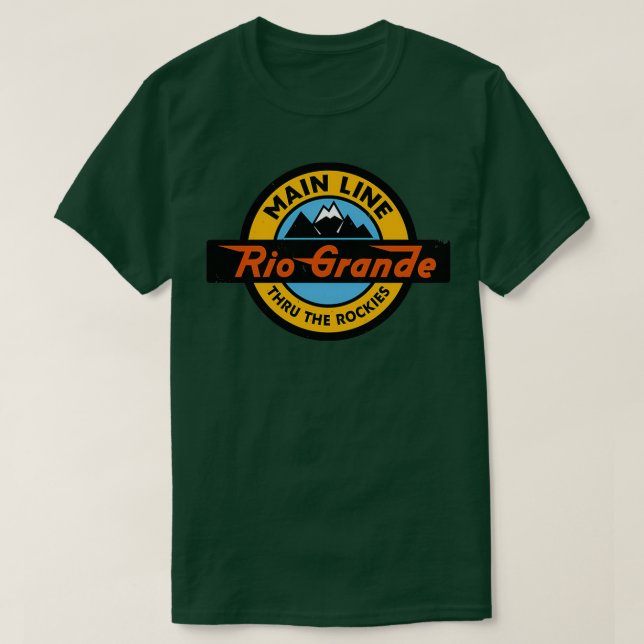 Camiseta Denver e Rio Grande Western Railroad (Frente do Design)