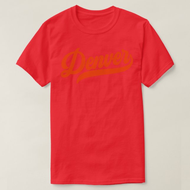Camiseta Denver Retro Denver Broncos (Frente do Design)