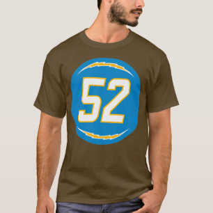 Camiseta Denzel Perryman Número 52 Jersey Los Angeles Charg