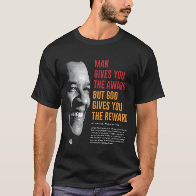 Camiseta Denzel Washington Cote (Frente)