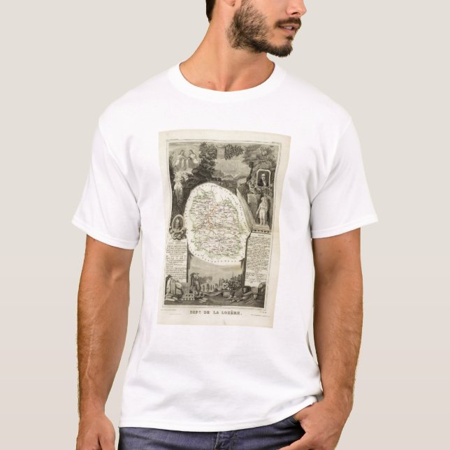Camiseta Departamento algum Lozere (Frente)