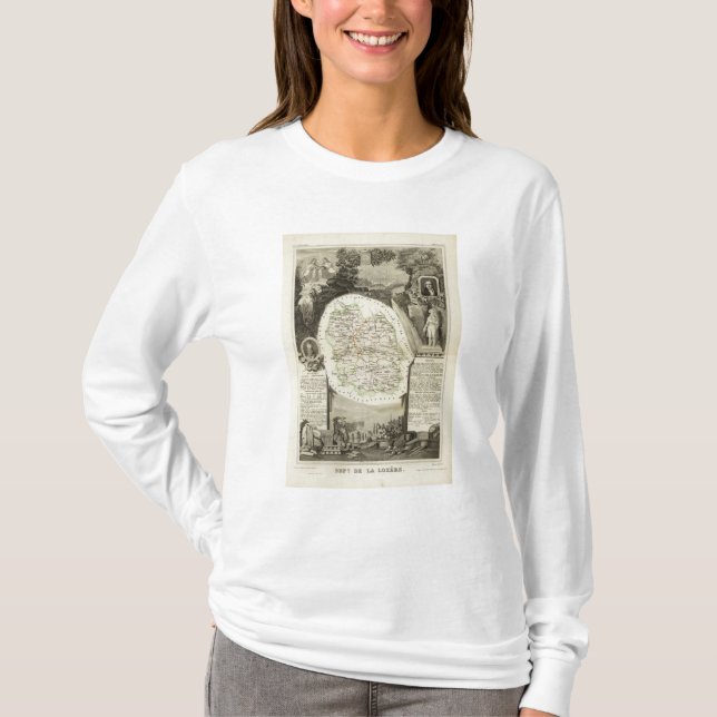 Camiseta Departamento algum Lozere (Frente)