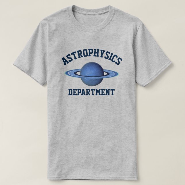 Camiseta Departamento da astrofísica (Frente do Design)