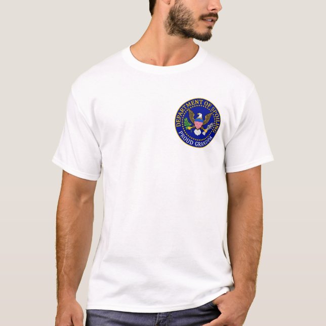 Camiseta Departamento da deterioração - vovô orgulhoso (Frente)