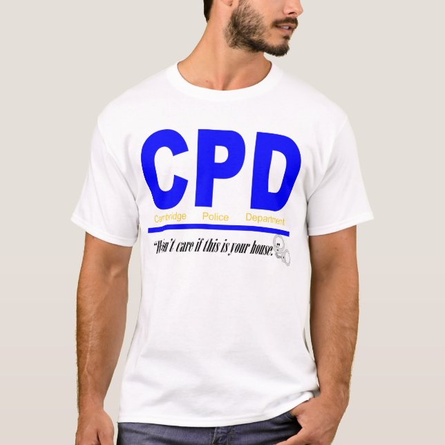 Camiseta Departamento da polícia de Cambridge (Frente)