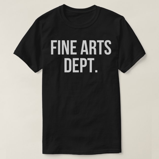Camiseta Departamento de Belas Artes (Frente do Design)